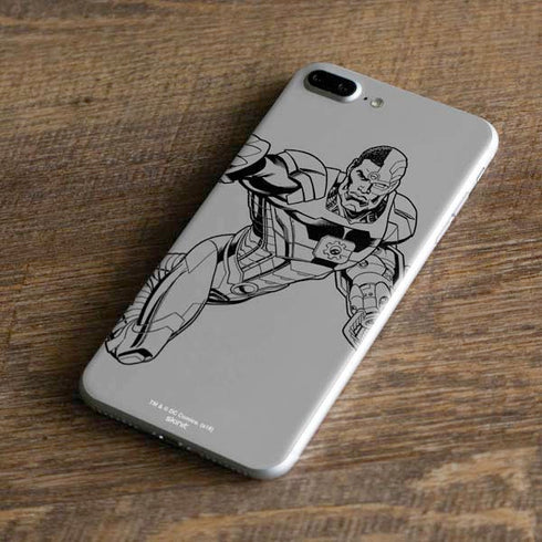 DC Comics Cyborg Comic Pop iPhone 8 Plus Skin